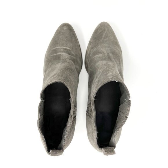 Crown Vintage Boots Womens 9 Grey Cvleio Suede Leather Upper Bootie Western Boho - Picture 4 of 16